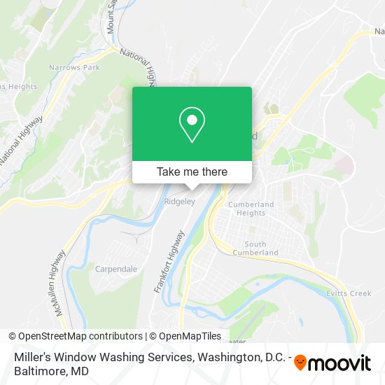 Miller's Window Washing Services map