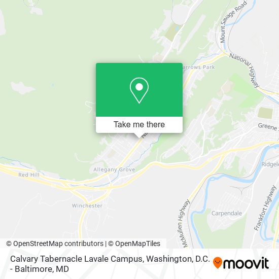 Mapa de Calvary Tabernacle Lavale Campus