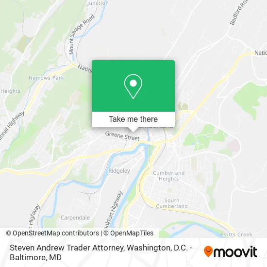 Steven Andrew Trader Attorney map