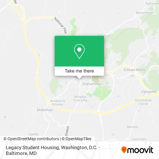 Legacy Student Housing map
