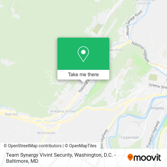 Team Synergy Vivint Security map