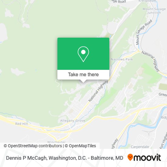 Dennis P McCagh map