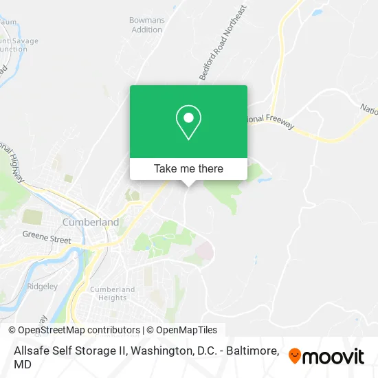 Mapa de Allsafe Self Storage II