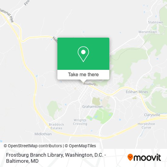 Frostburg Branch Library map