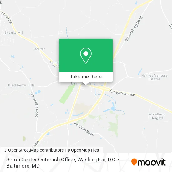 Mapa de Seton Center Outreach Office