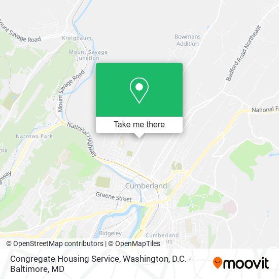 Congregate Housing Service map
