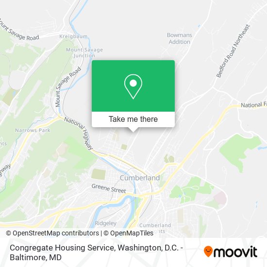 Mapa de Congregate Housing Service