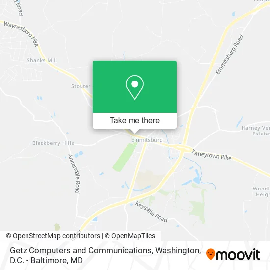 Getz Computers and Communications map