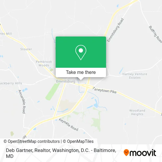 Deb Gartner, Realtor map