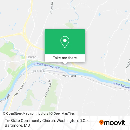 Tri-State Community Church map