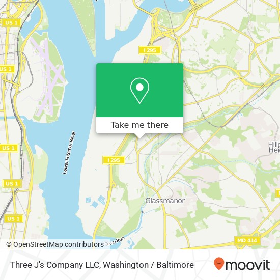 Mapa de Three J's Company LLC, 11 Halley Pl SE