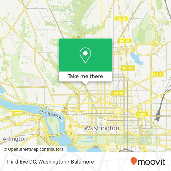 Third Eye DC, 1723 Connecticut Ave NW map