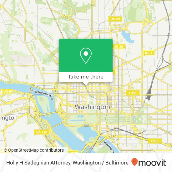 Mapa de Holly H Sadeghian Attorney, 1101 Connecticut Ave NW