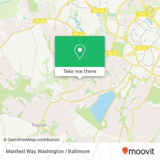 Mapa de Manifest Way, Gaithersburg, MD 20878