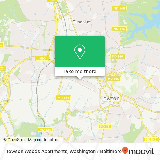 Towson Woods Apartments, 5 Stonewain Ct map