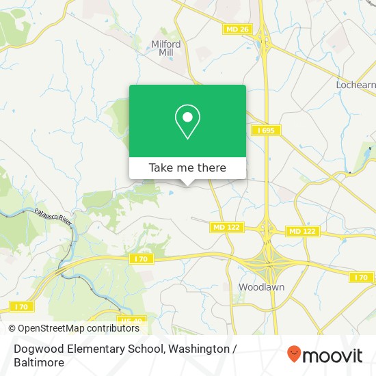 Mapa de Dogwood Elementary School, 7215 Dogwood Rd