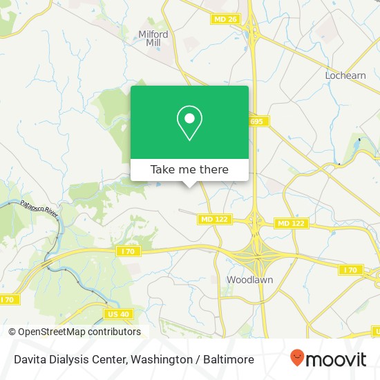 Mapa de Davita Dialysis Center, 2245 Rolling Run Dr