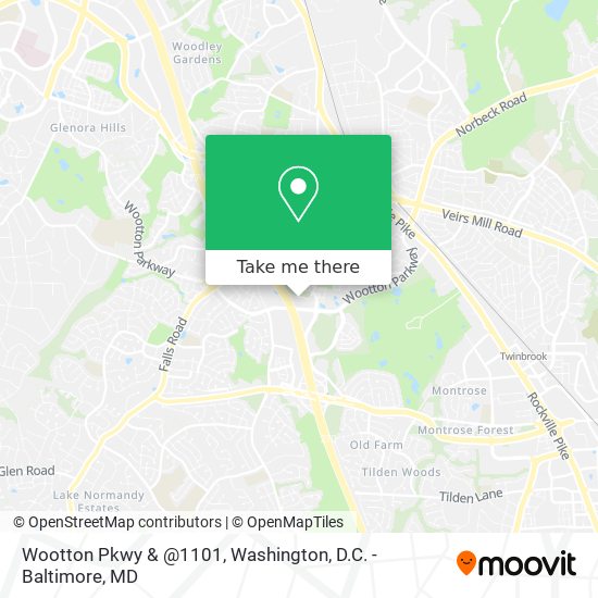 Wootton Pkwy & @1101 map