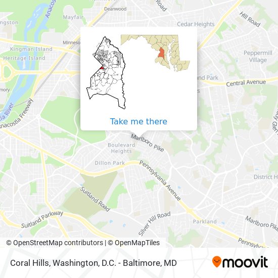 Coral Hills map