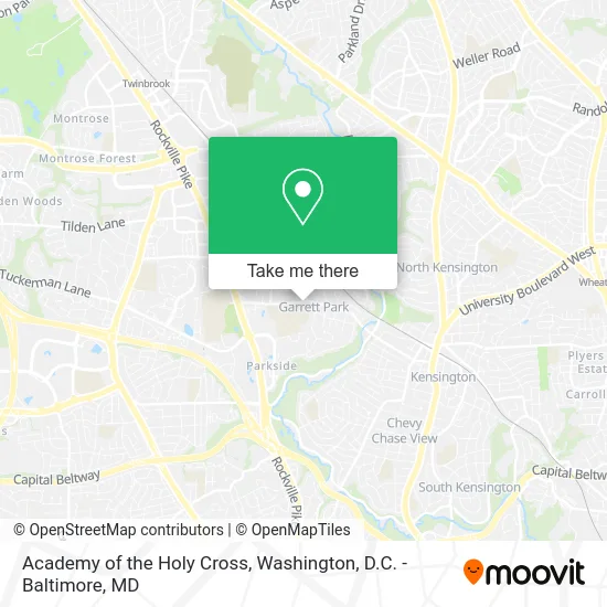 Academy of the Holy Cross map