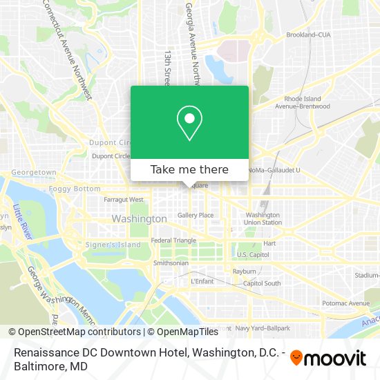 Renaissance DC Downtown Hotel map