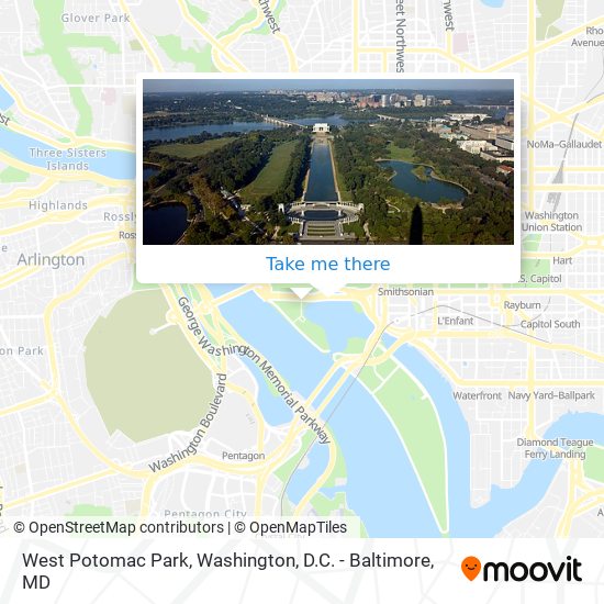 Mapa de West Potomac Park