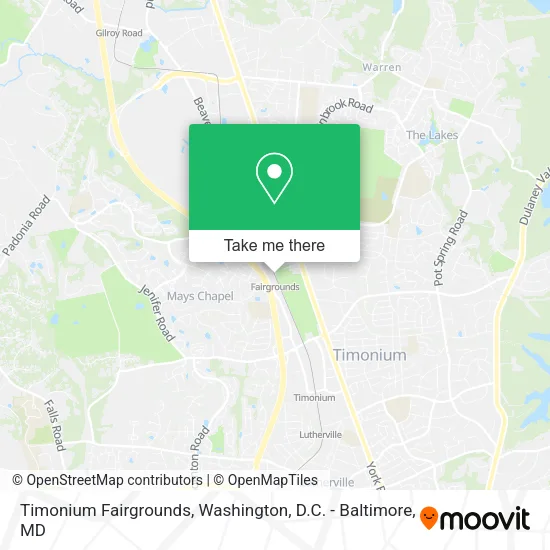 Mapa de Timonium Fairgrounds