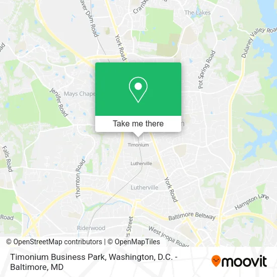 Timonium Business Park map