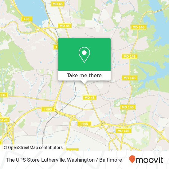 The UPS Store-Lutherville, 1810 York Rd map