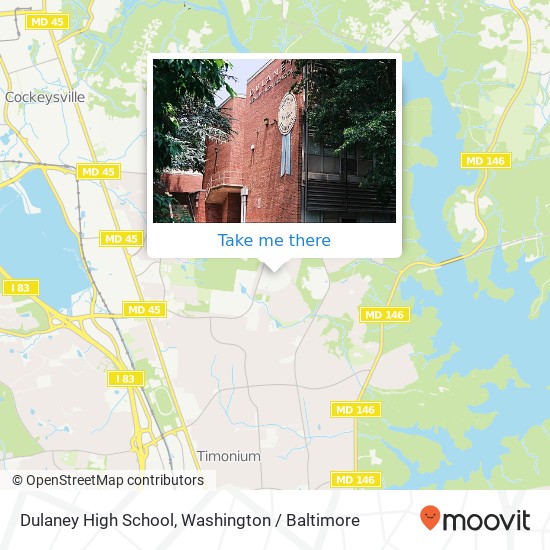Dulaney High School, 255 E Padonia Rd map