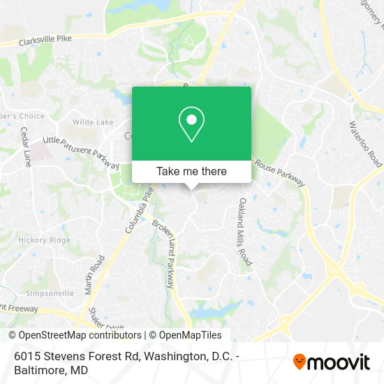 6015 Stevens Forest Rd map