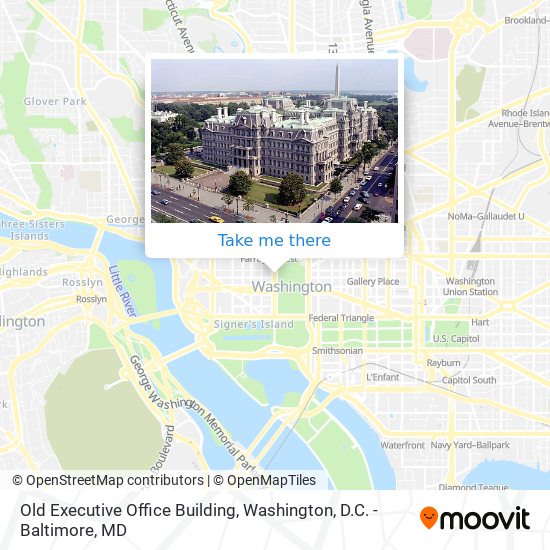 Old Executive Office Building map
