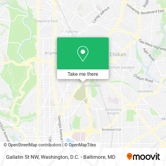 Mapa de Gallatin St NW