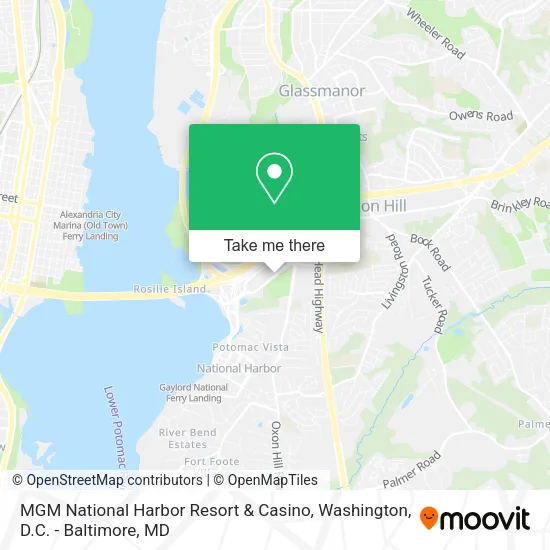 Mapa de MGM National Harbor Resort & Casino