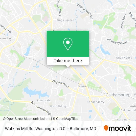 Watkins Mill Rd map