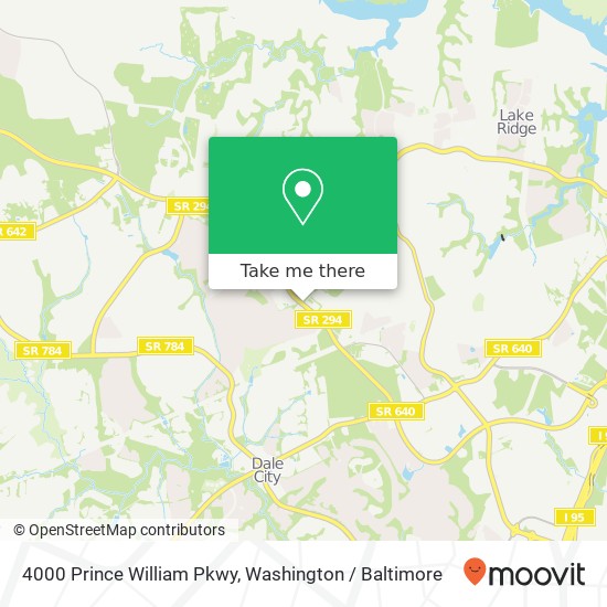 4000 Prince William Pkwy, Woodbridge, VA 22192 map