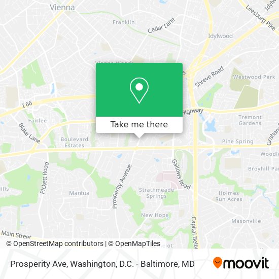 Prosperity Ave map