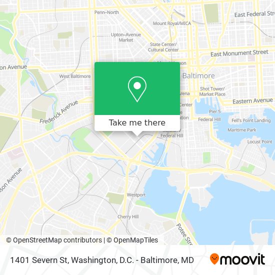 1401 Severn St map