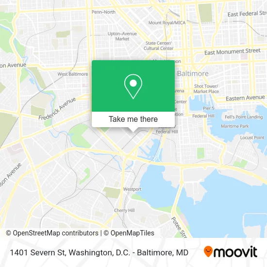 Mapa de 1401 Severn St