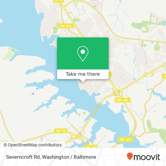 Mapa de Severncroft Rd, Annapolis, MD 21409