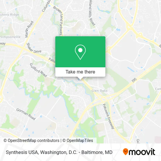 Mapa de Synthesis USA