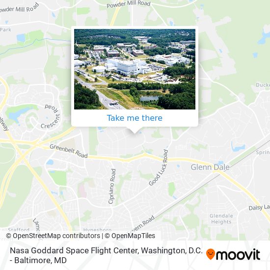 Nasa Goddard Space Flight Center map
