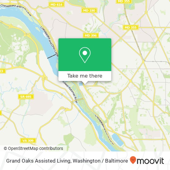 Mapa de Grand Oaks Assisted Living, 5901 MacArthur Blvd NW