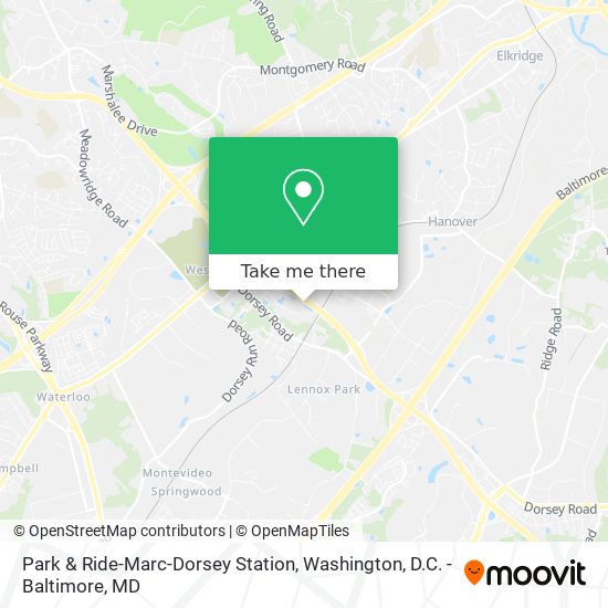 Mapa de Park & Ride-Marc-Dorsey Station