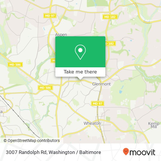Mapa de 3007 Randolph Rd, Silver Spring, MD 20902