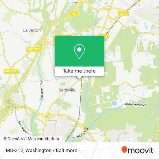 MD-212, Beltsville, <B>MD< / B> 20705 map