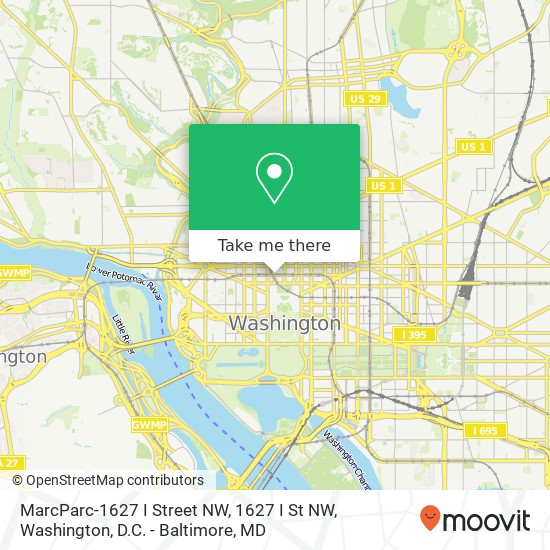 Mapa de MarcParc-1627 I Street NW, 1627 I St NW