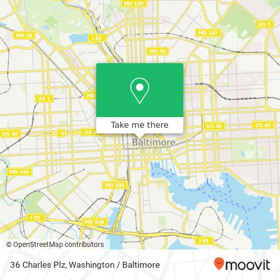 36 Charles Plz, Baltimore, MD 21201 map
