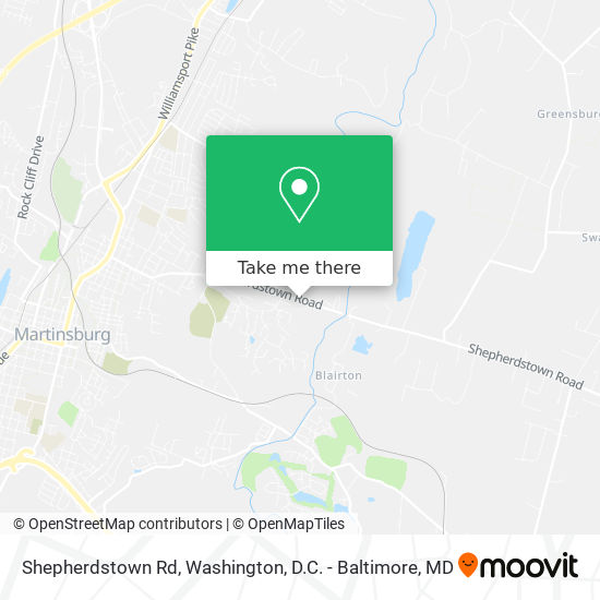 Mapa de Shepherdstown Rd