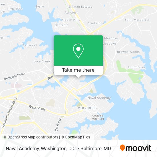 Mapa de Naval Academy